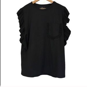 Drew Anthropologie Black Tank Top